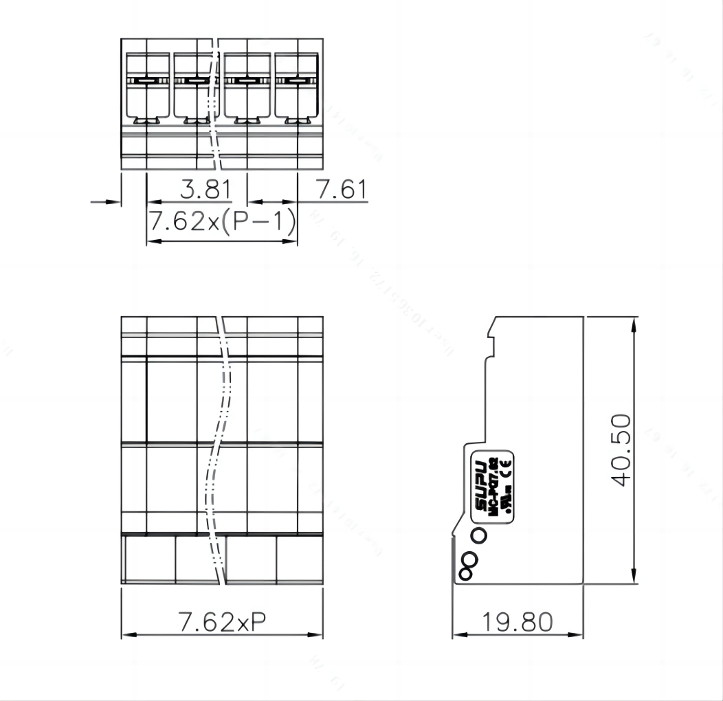 插拔式端子MC-PQ7.62HXXP-0001插座|PCB接线端子插座-速普电子