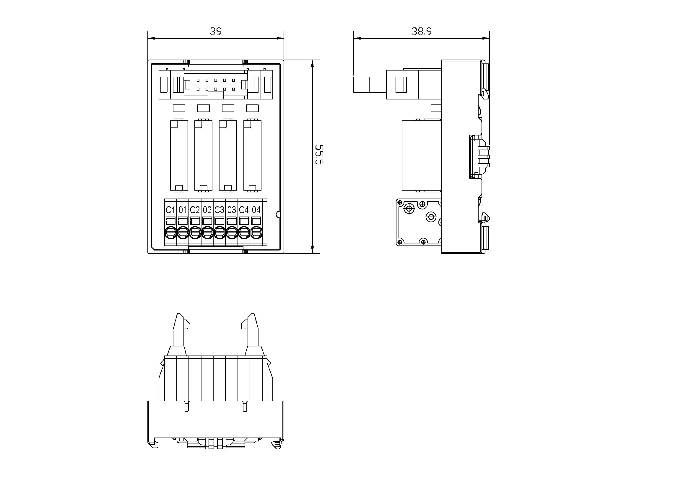 Moduł przekaźnikowy XF1T-04AS-1AU