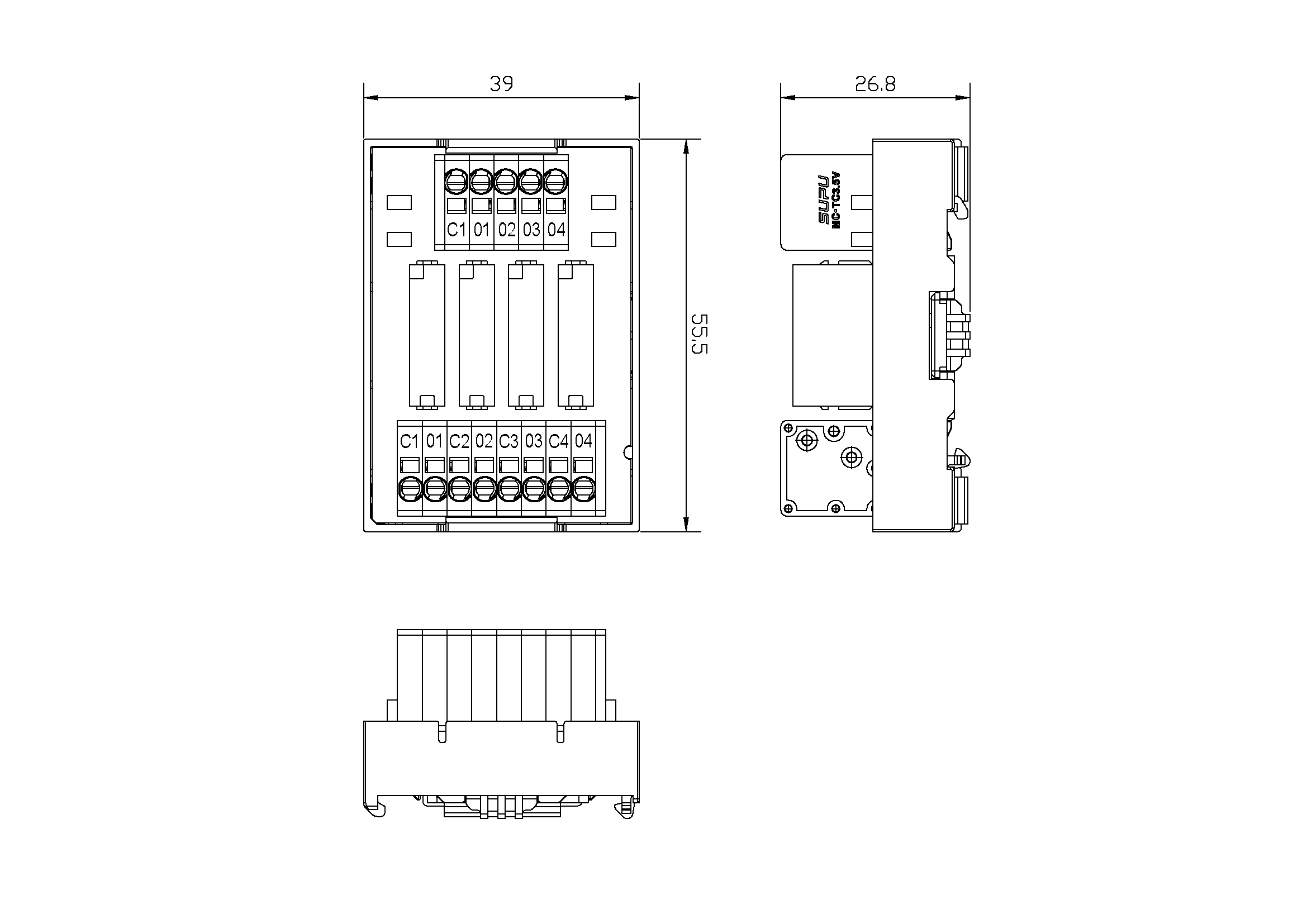 Moduł przekaźnikowy XF1T-04SS-1AU